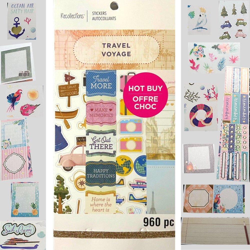 Sticker Book TRAVEL 960stickers Scrapbook Planner